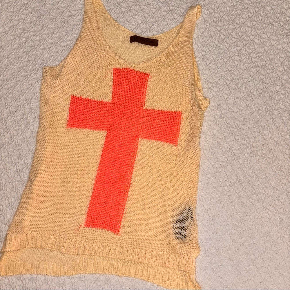 The classic girls 10 Cross Sweater Tank Simple beach boho